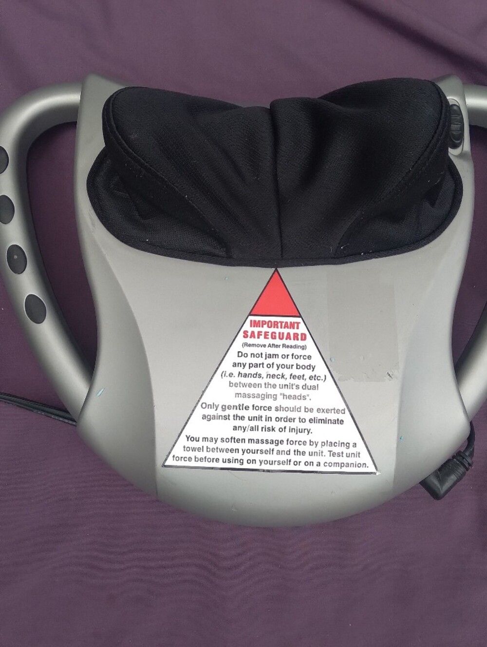 Homedics Black and Silver Foot/Calf Massager